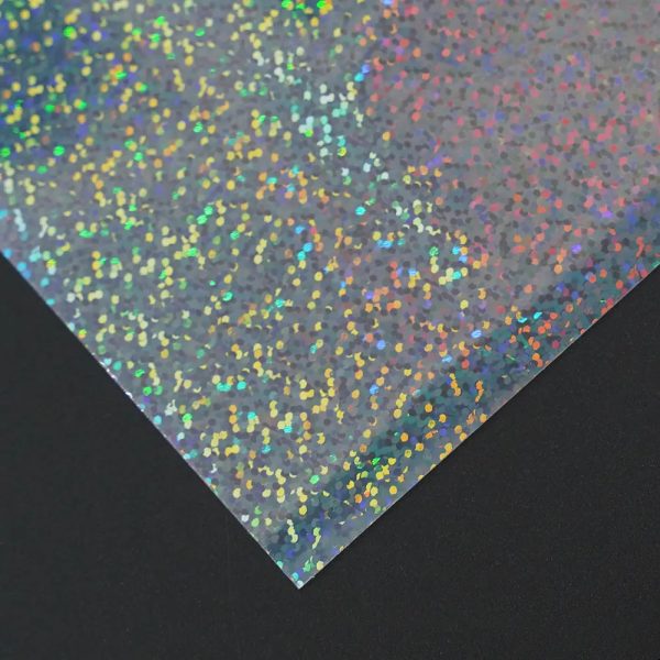 Vinil autoadhesivo Holografico Transparente Glitter 20 Hojas A4 - Imagen 4