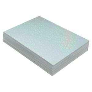 Vinil autoadhesivo Holografico Transparente Pentagram 20 Hojas A4