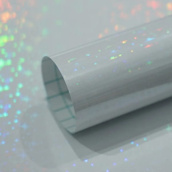 Vinil autoadhesivo Holografico Transparente Solid Star 20 Hojas A4 - Imagen 2