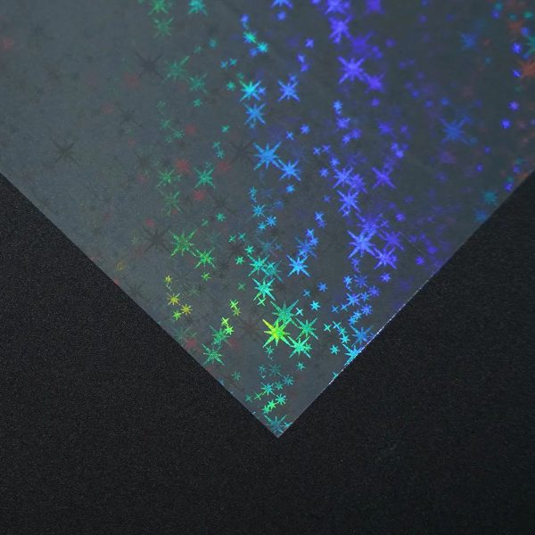 Vinil autoadhesivo Holografico Transparente Solid Star 20 Hojas A4 - Imagen 4